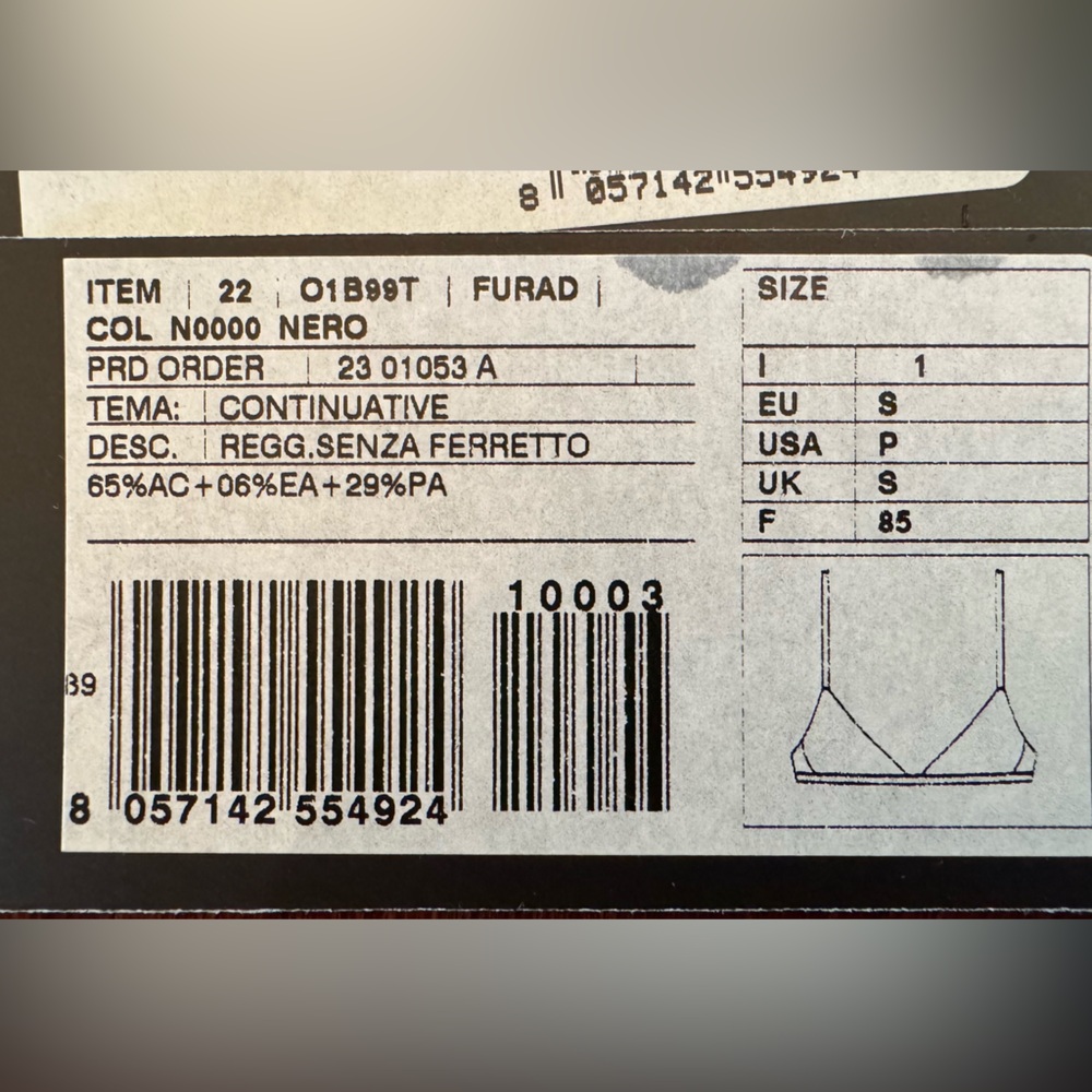 Dolce & Gabbana Satin Triangle Bra - Picture 8 of 8